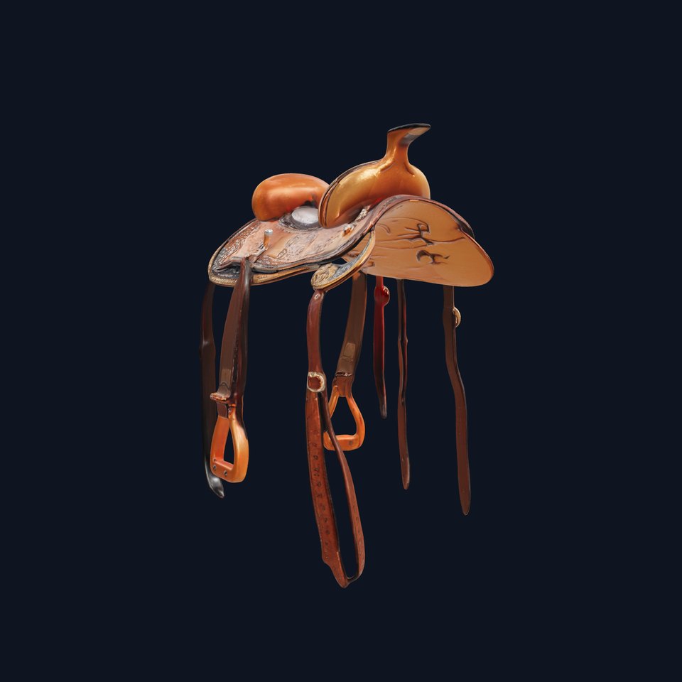 Western Saddle Model Pack for D Rendering and Games